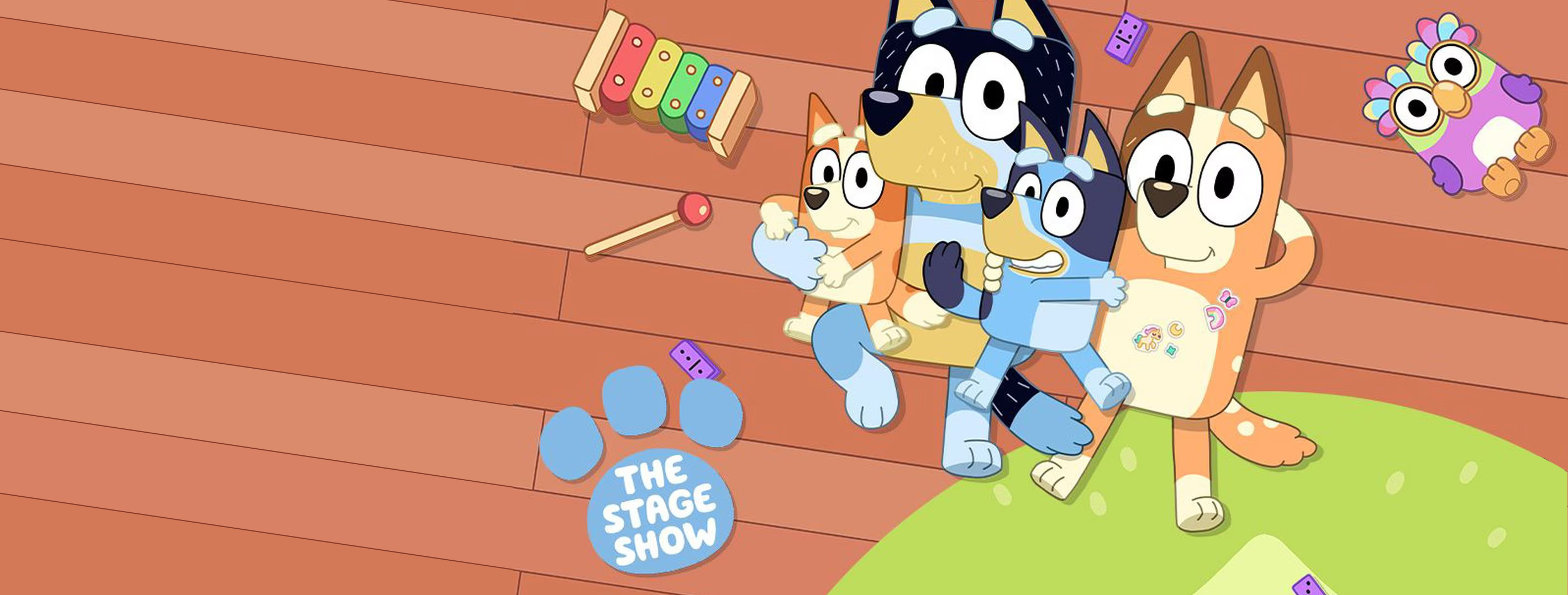 Characters from 2D animation TV show Bluey